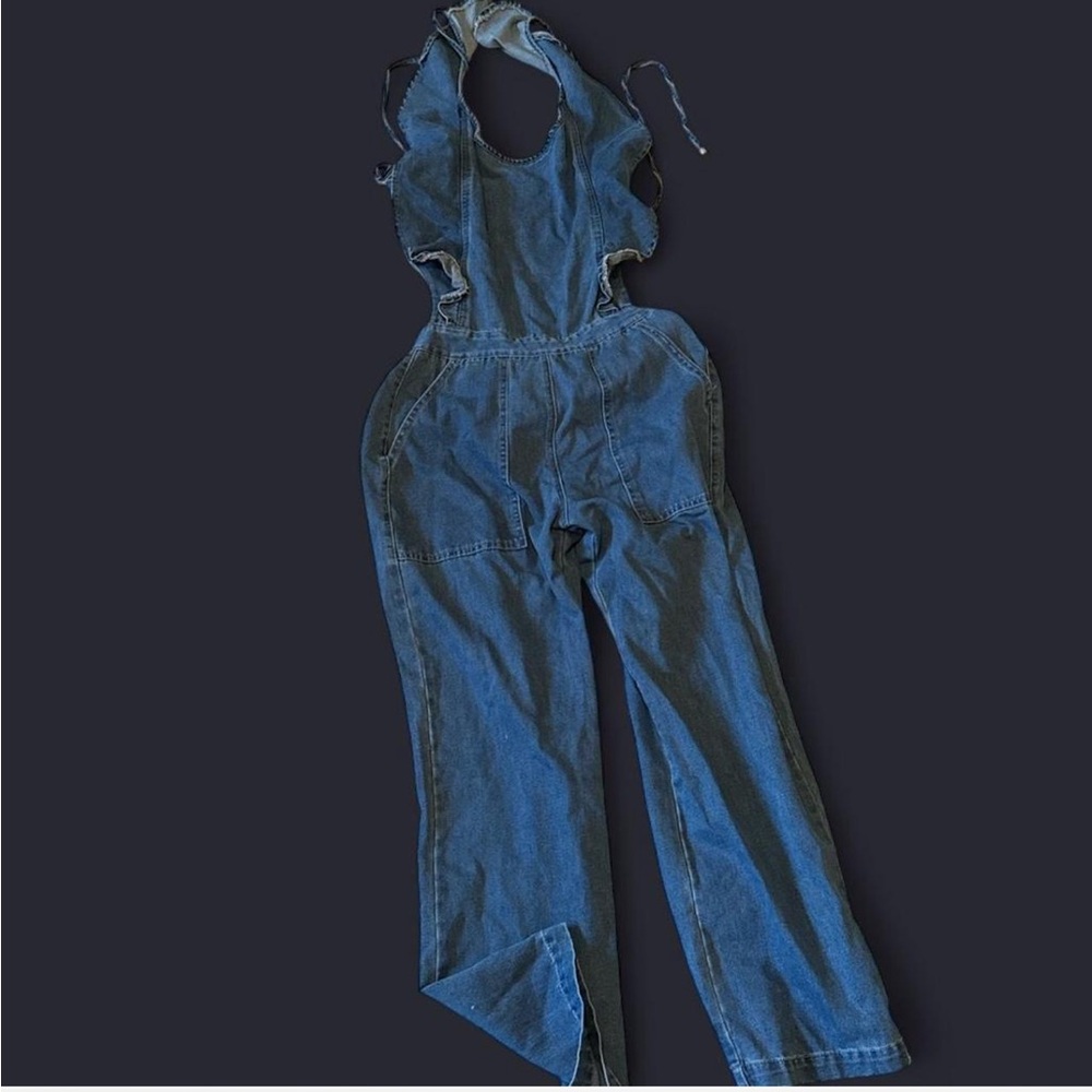 Blue Denim Women's Jumpsuit